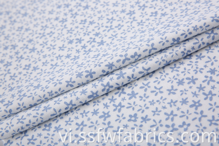 Small Flowers Pattern Fabric Custom Printing